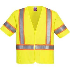 Portwest Class 3 FR Flame Resistant Hi-Vis Mesh Vest UFR24 - Yellow - Medium